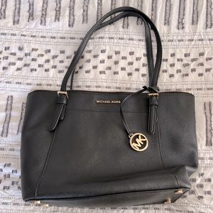 Black and Gold Michael Kors Handbag